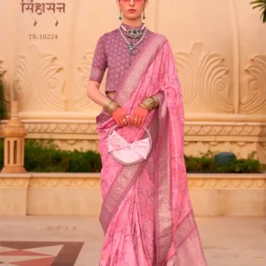 Trirath Sinhsan Patola Saree