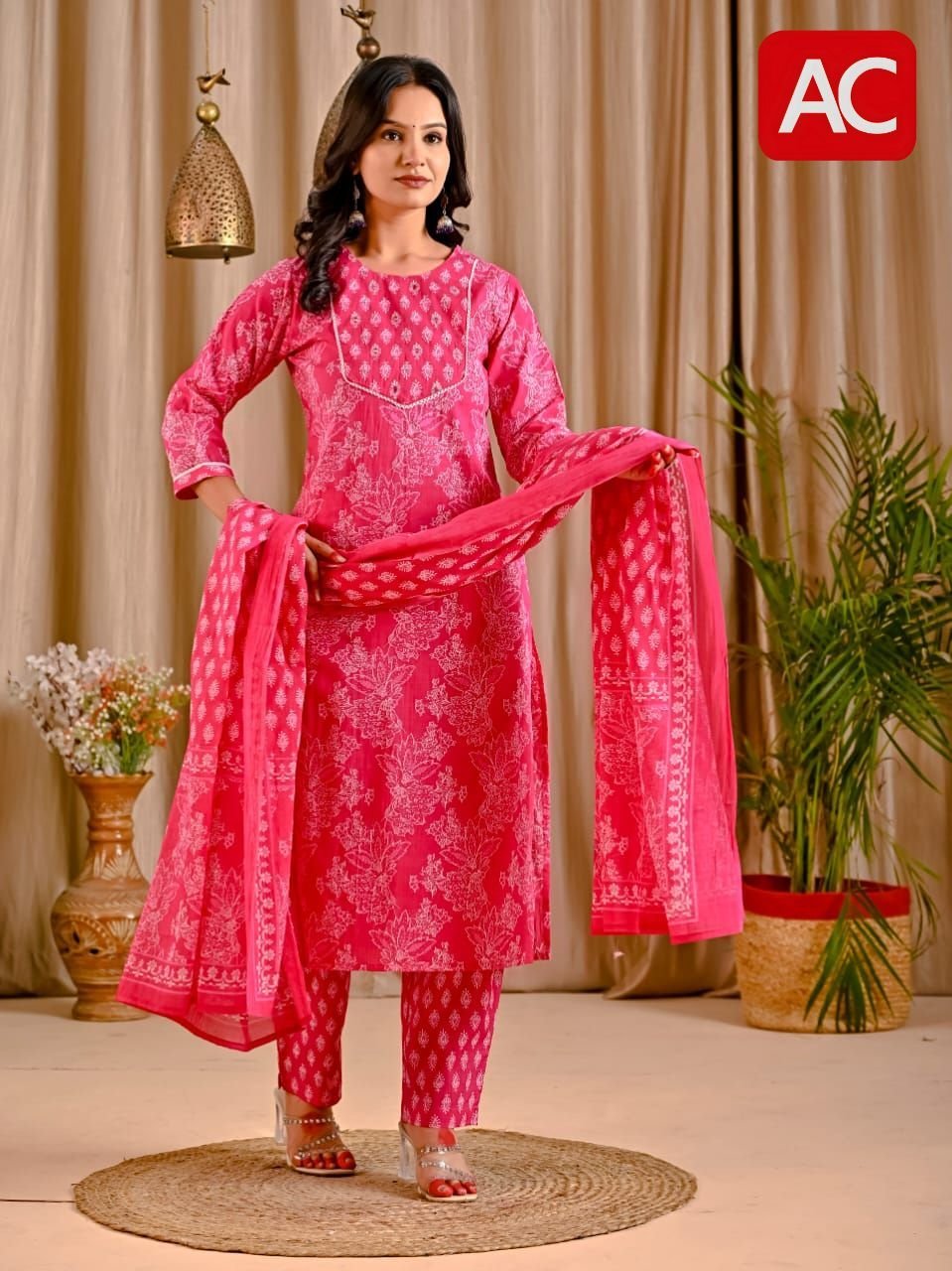 Ggg Cotton 3 Piece Dress