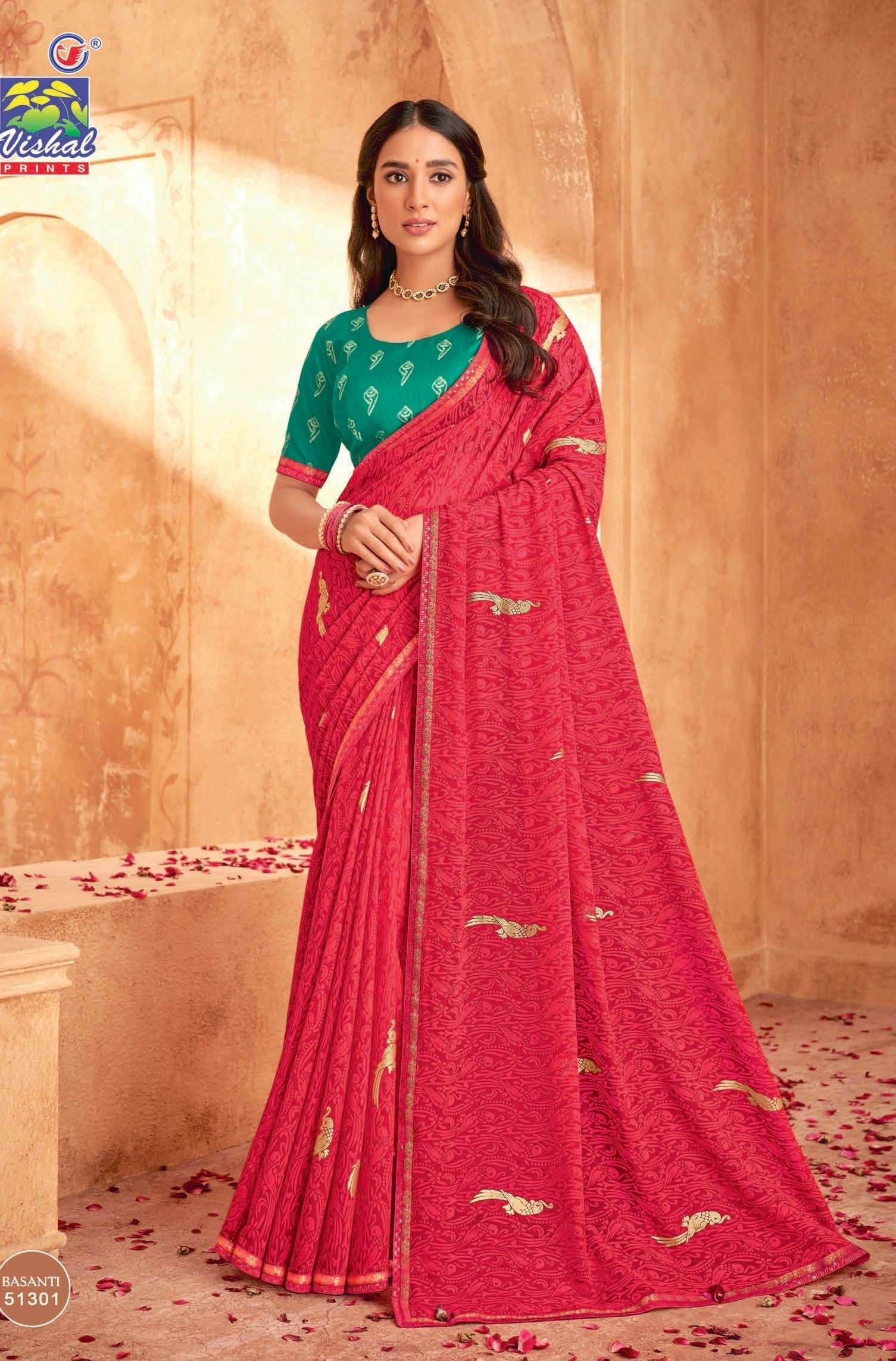 Vishal Basanti Saree - Image 3