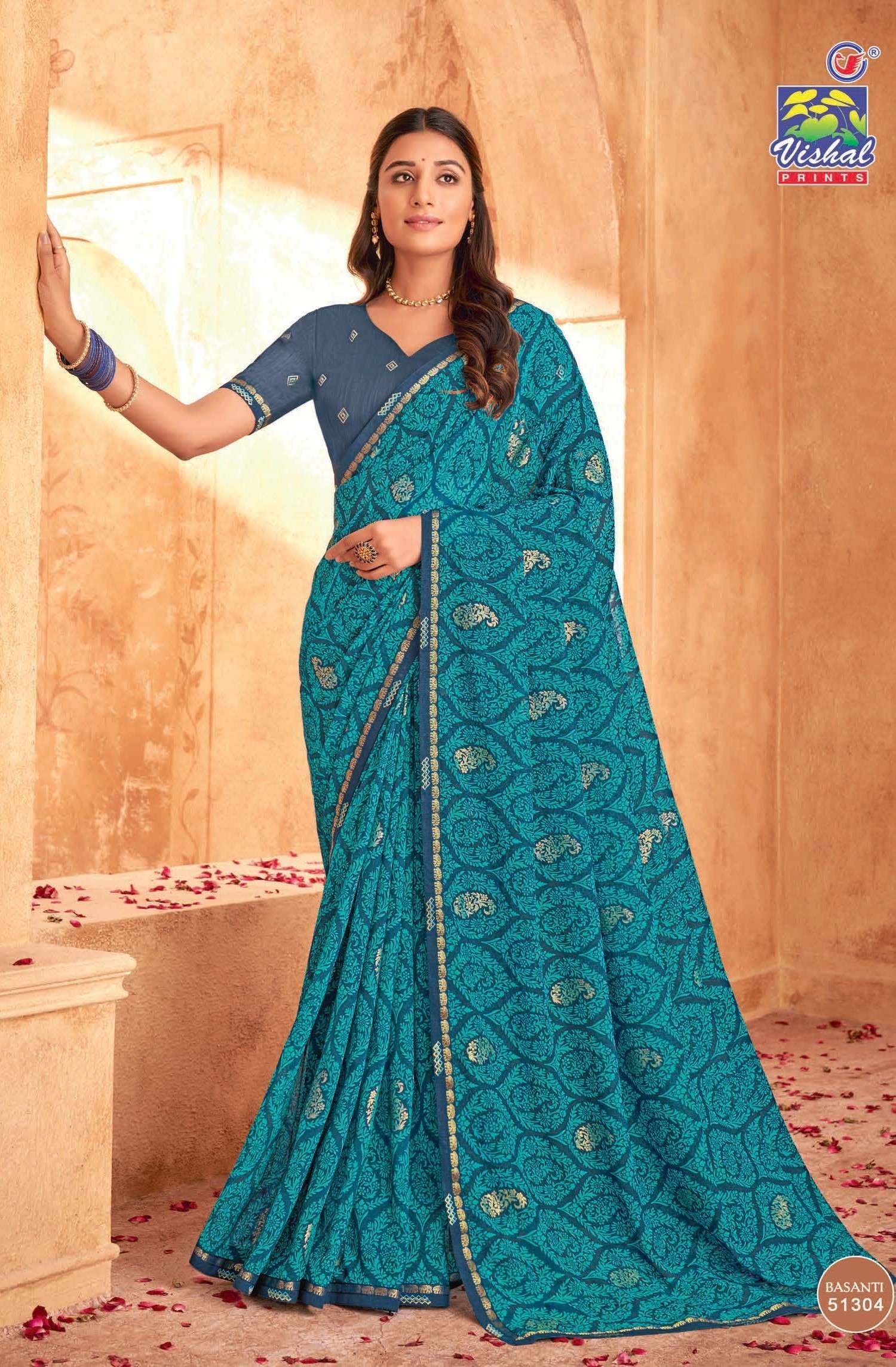 Vishal Basanti Saree - Image 6