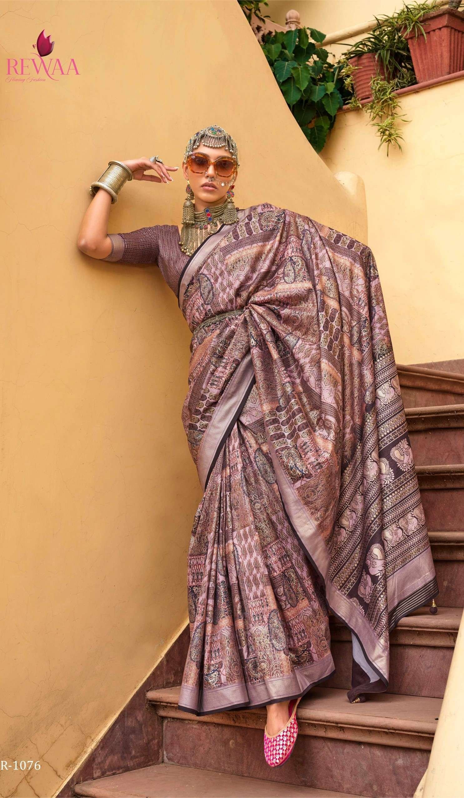 REWA CHAAP KALA SAREE R-1076