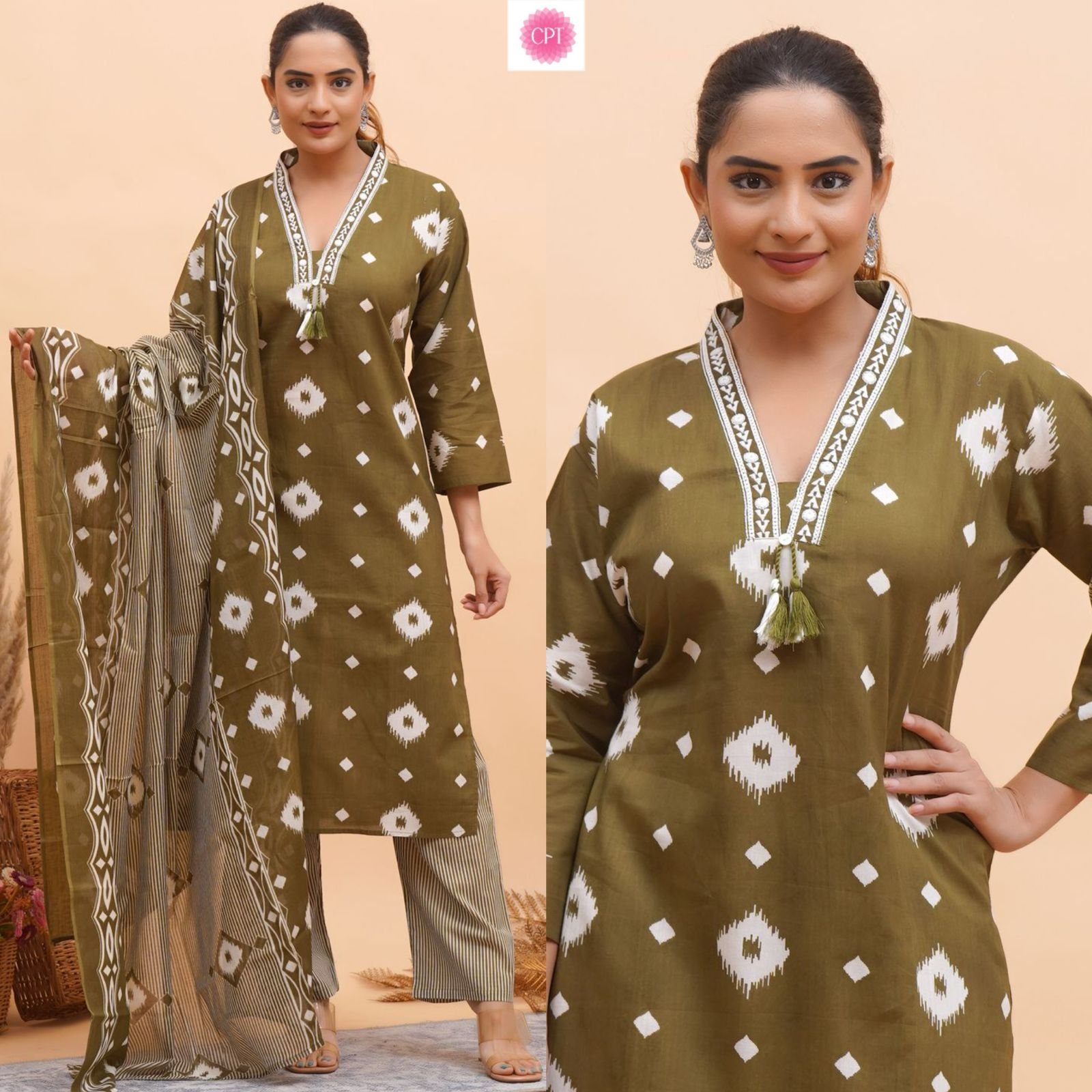 A 7 Pure Cotton 3 Piece Ready to Wear