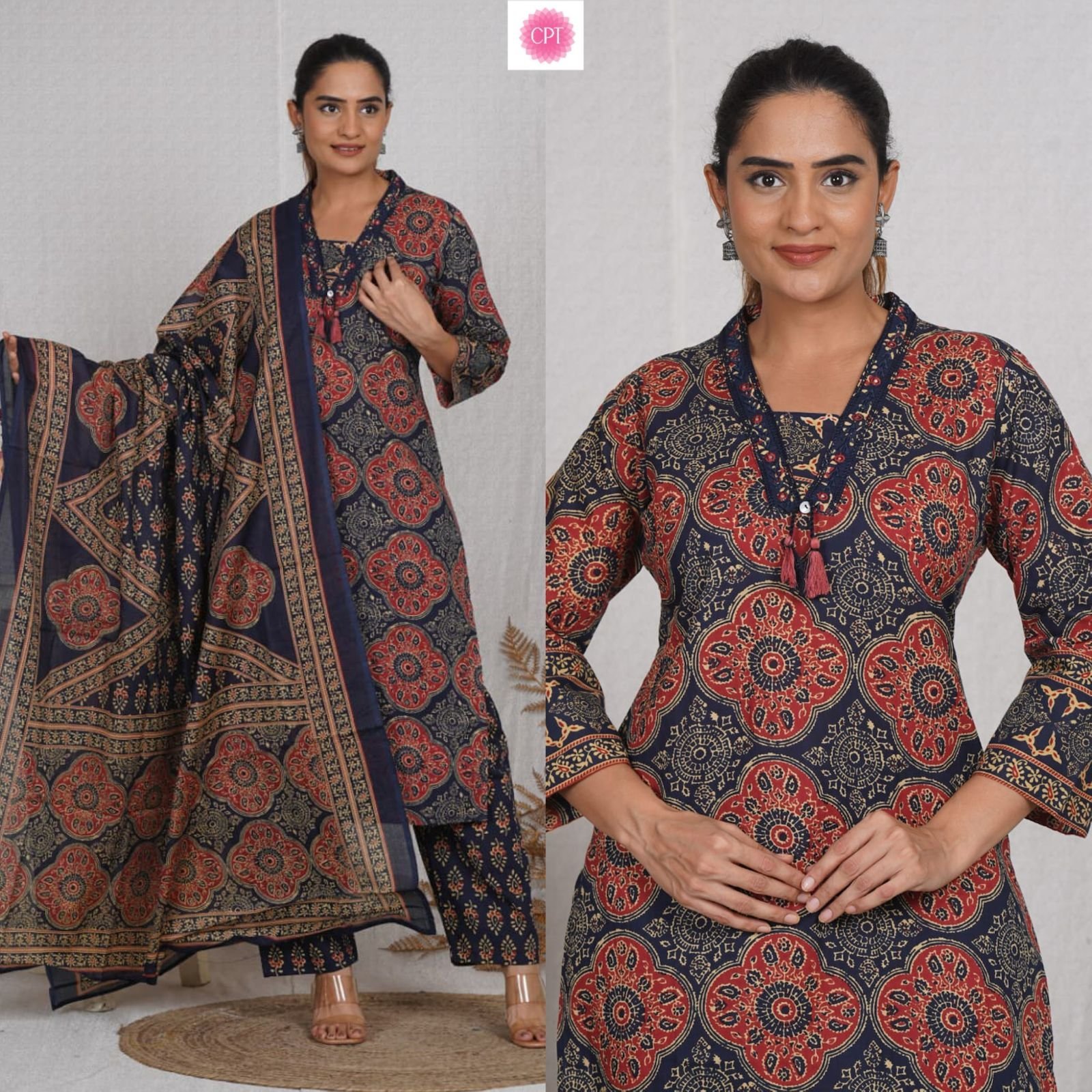 A 7 Pure Cotton 3 Piece Ready to Wear