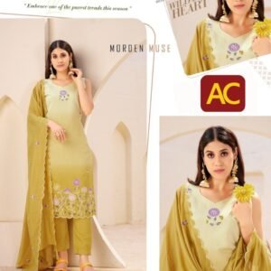 Acfpl A - 25 3 Piece Ready To Wear Dress