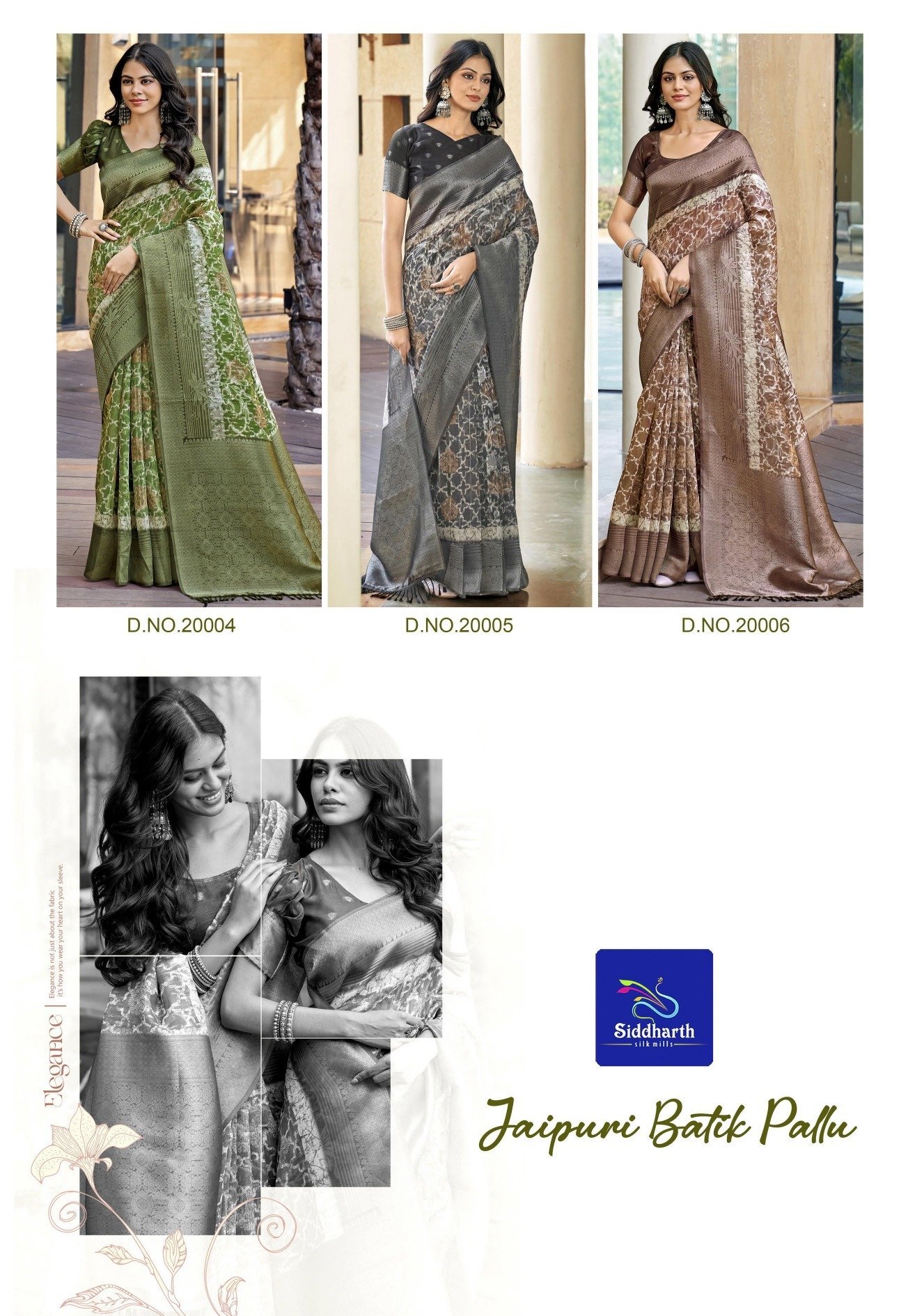 SIDDHNATH JAIPUR BATIK PALLU SAREE