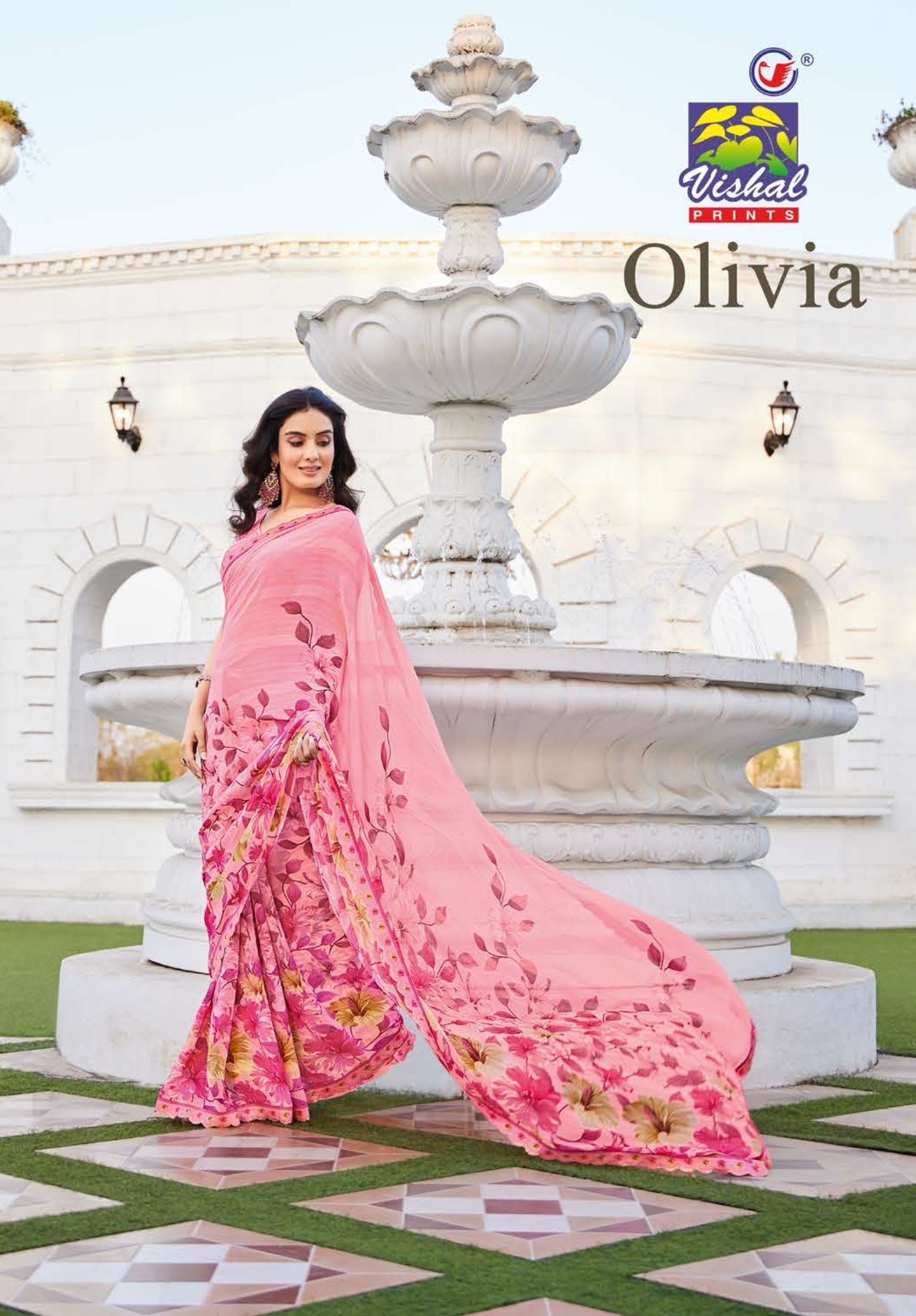 Vishal Olivia Saree