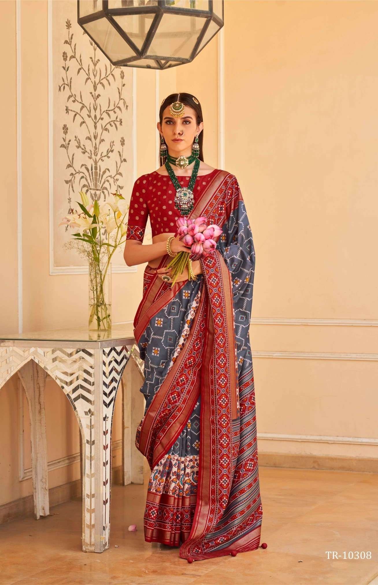 Acfpl Trirath Rudraksh patola Saree 10308