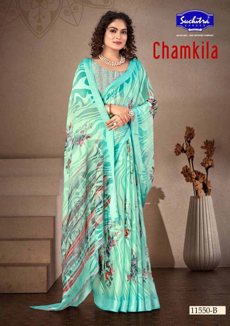 SUCHITRA CHAMKILA -01 SAREE 11550 - B