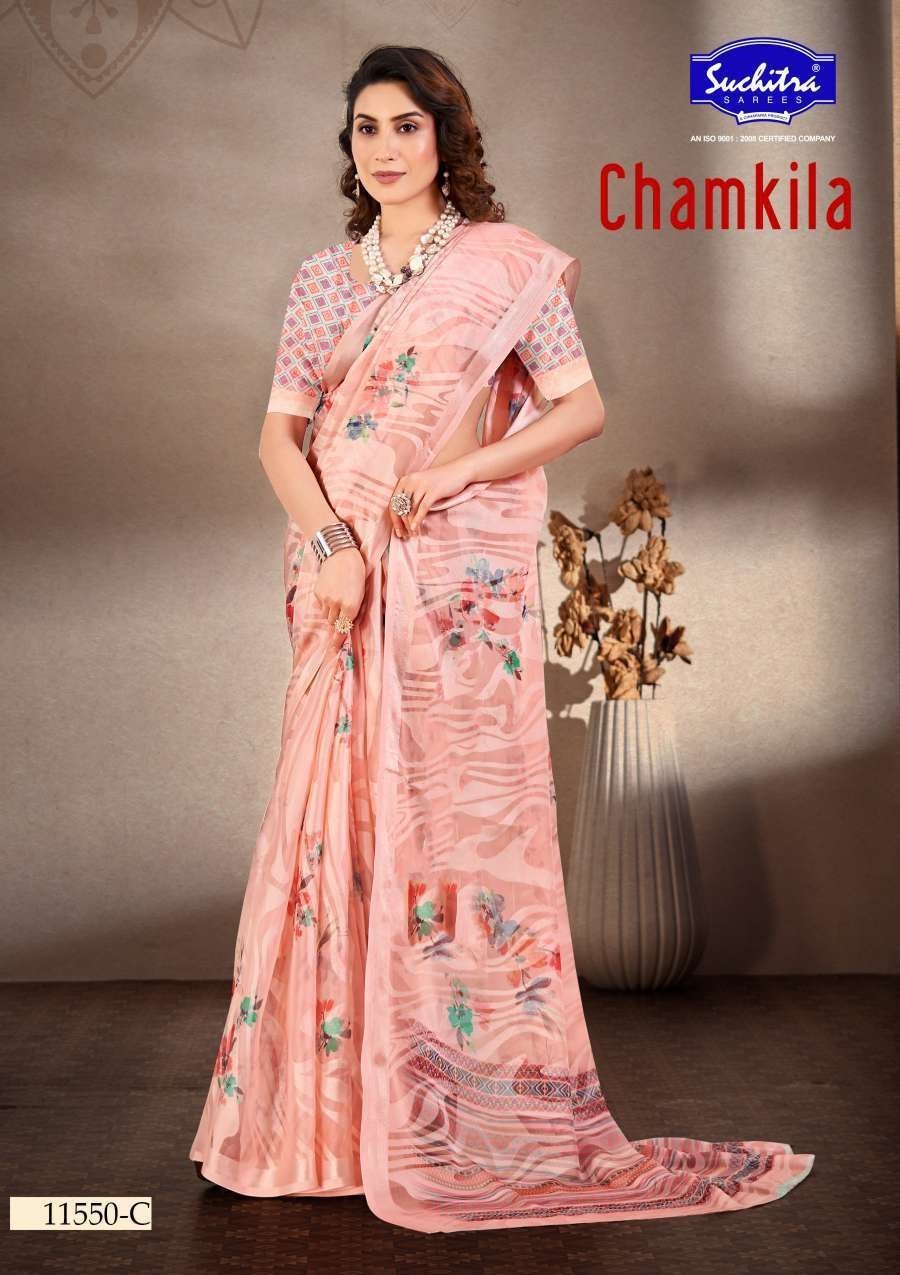 SUCHITRA CHAMKILA -01 SAREE 11550 - C