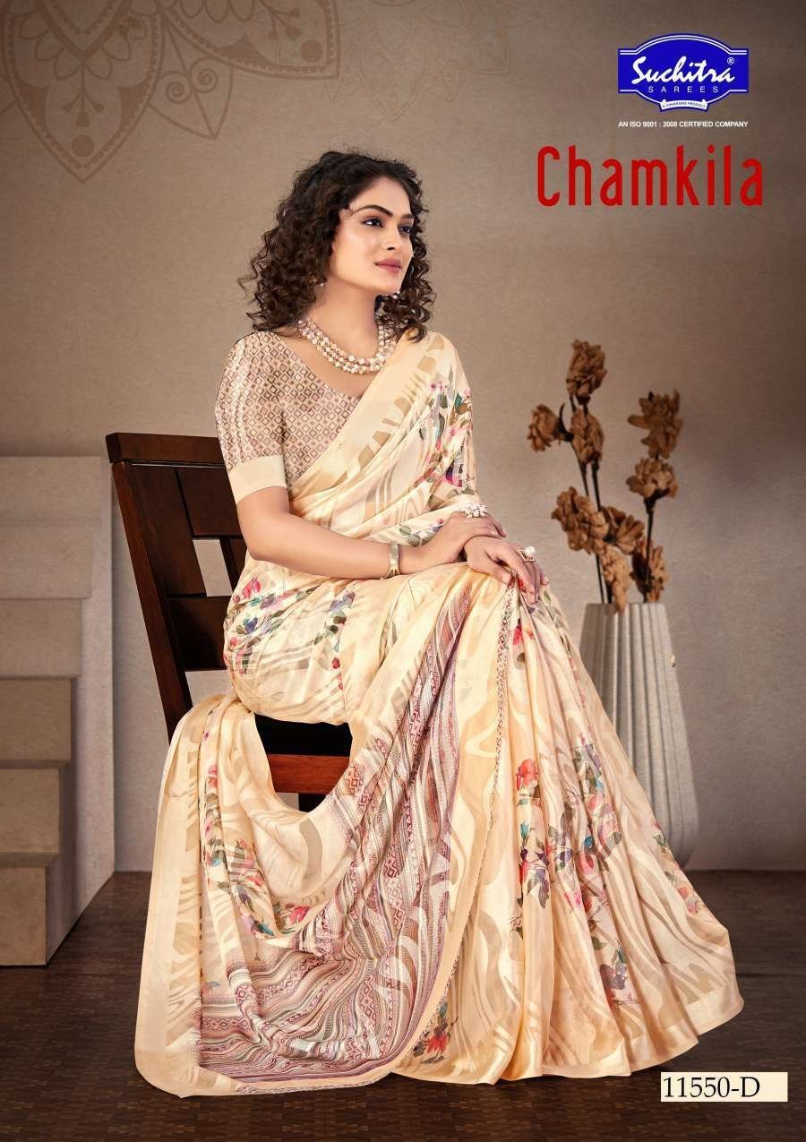 SUCHITRA CHAMKILA -01 SAREE 11550- D