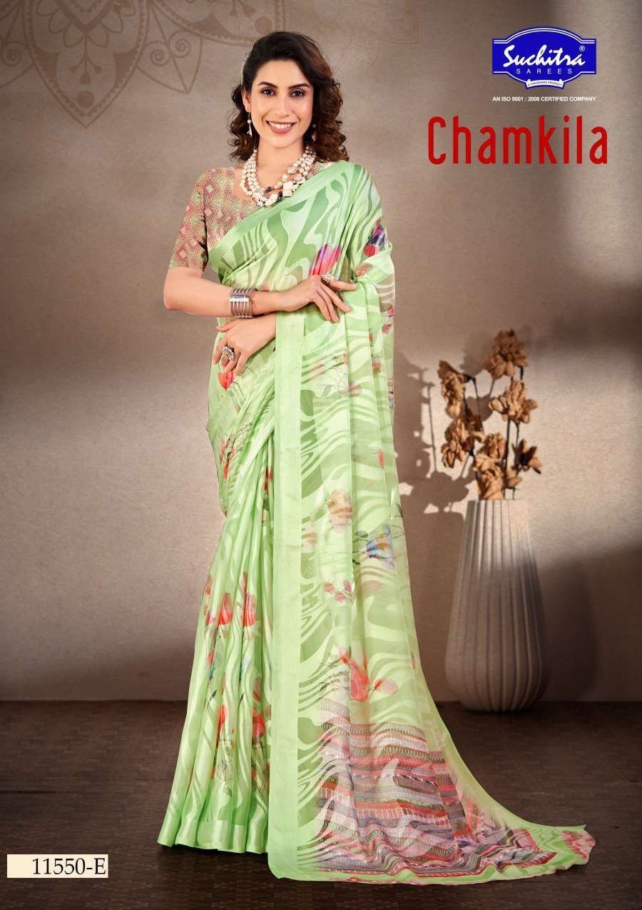 SUCHITRA CHAMKILA -01 SAREE 11550 - E