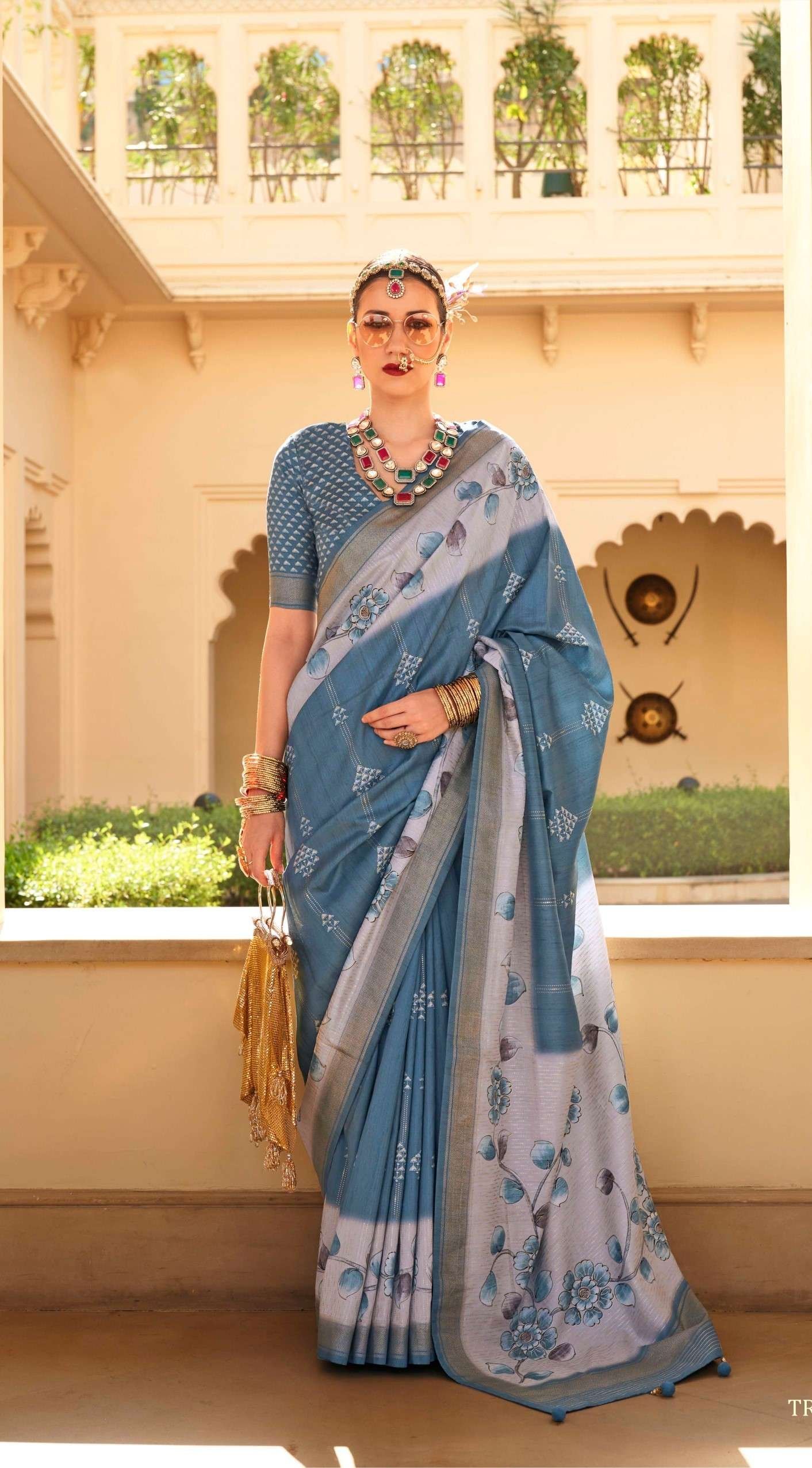 Acfpl Trirath Vrundavan Saree 10208