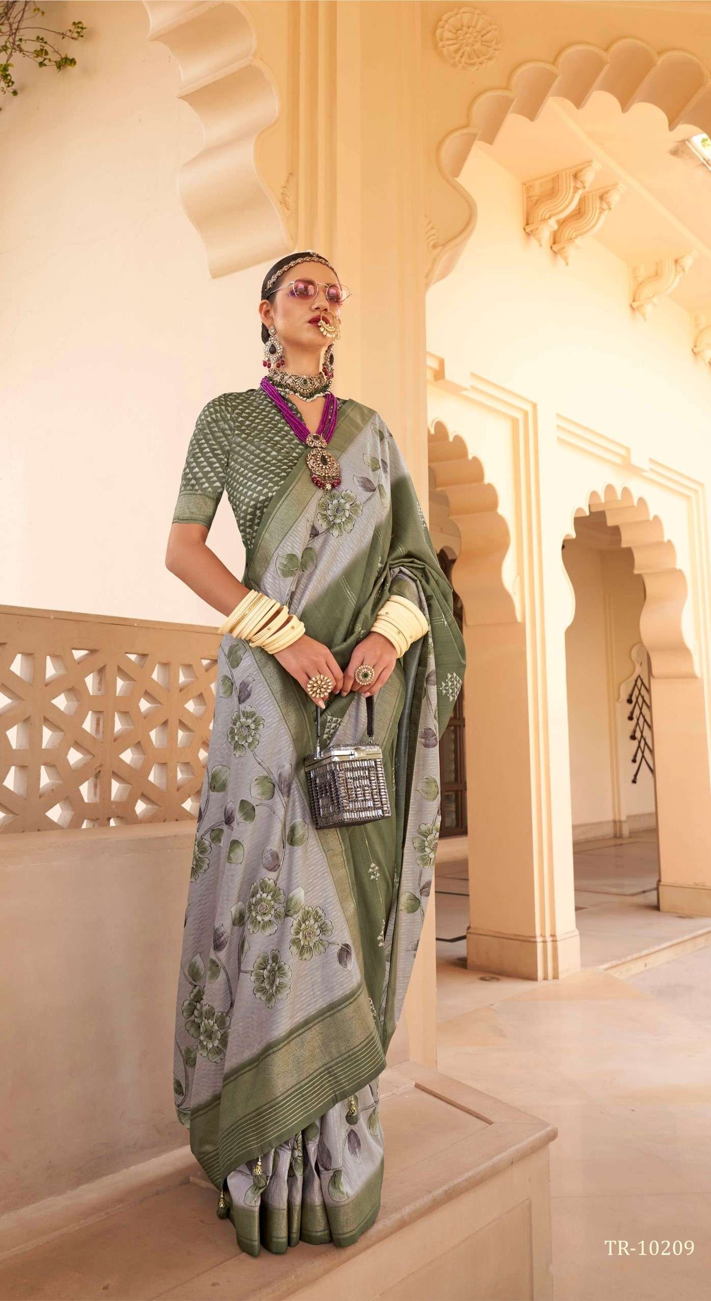 Acfpl Trirath Vrundavan Saree 10209