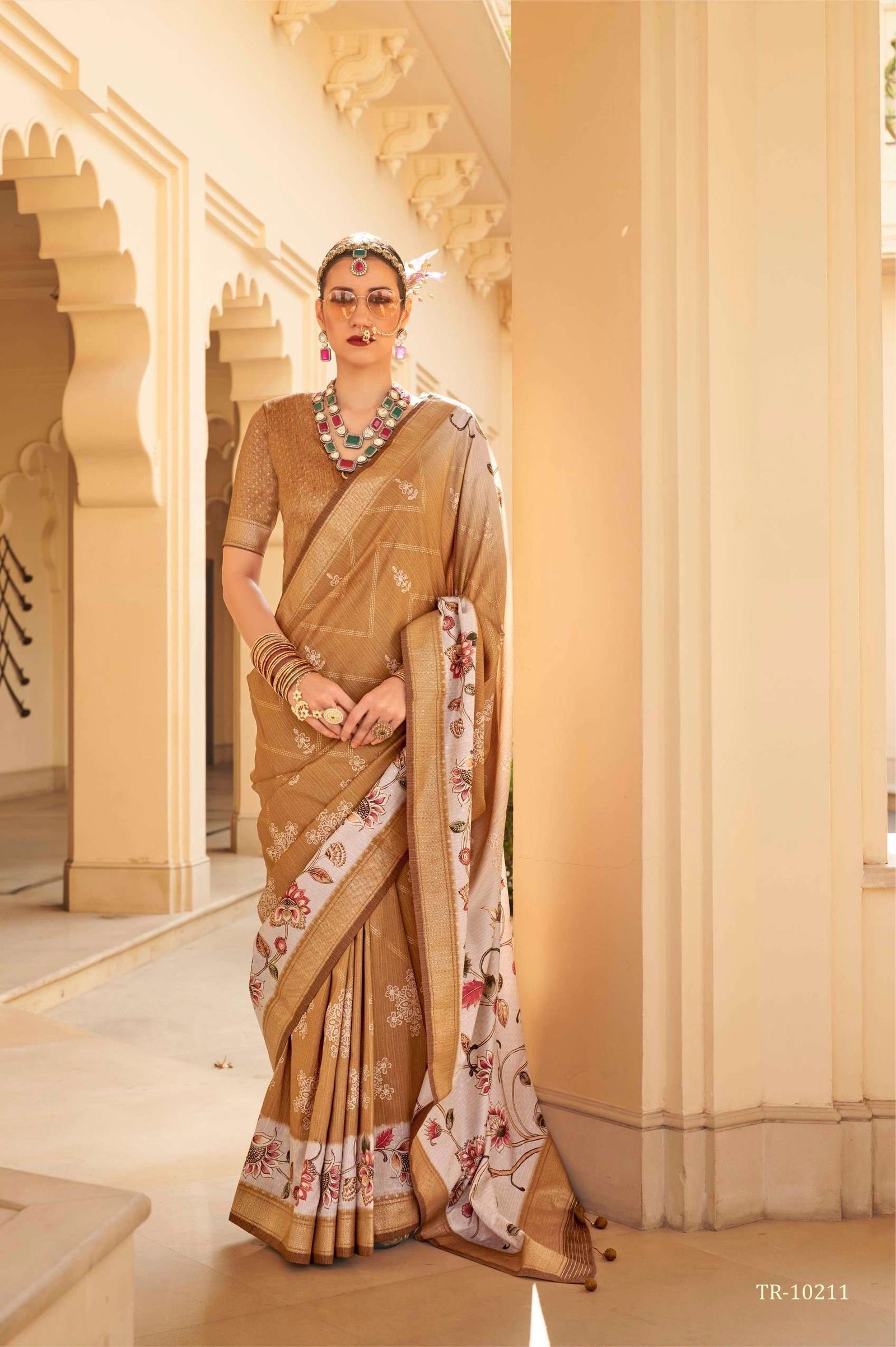 Acfpl Trirath Vrundavan Saree 10211