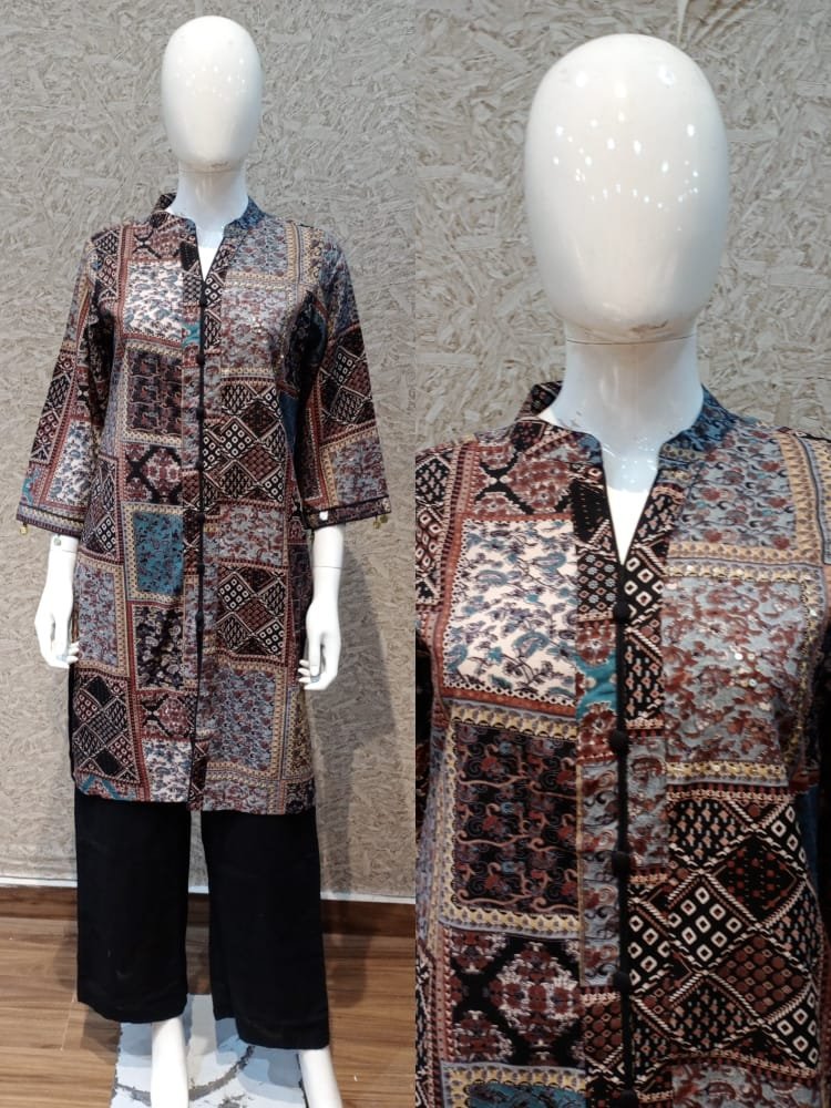 Women’s Multicolour Patchwork Printed Co-ord Set